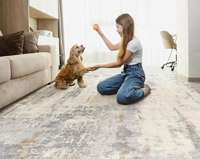 UERMEI 9x12 Area Rug Living Room Rugs - Image 7