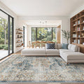 befbee 9x12 Area Rug, Ultra-Thin Washable Rugs by Befbee