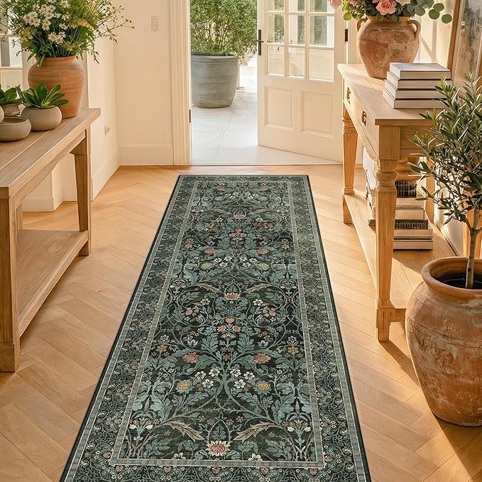Washable 2'6"x8' Kitchen Runner Rugs Non Skid, 8ft Long Hallway Runner Rug - Image 3