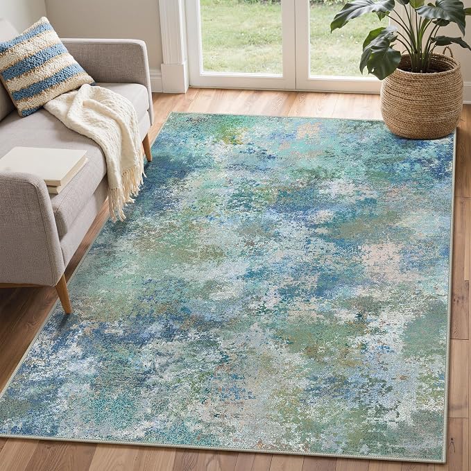 BEIMO Area Rugs 4x6 for Living Room Bedroom, Modern Abstract Machine Washable - Image 5