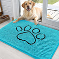 OLANLY Dog Door Mat for Muddy Paws 36x24, Paw Print Design, Absorbs Moisture by OLANLY
