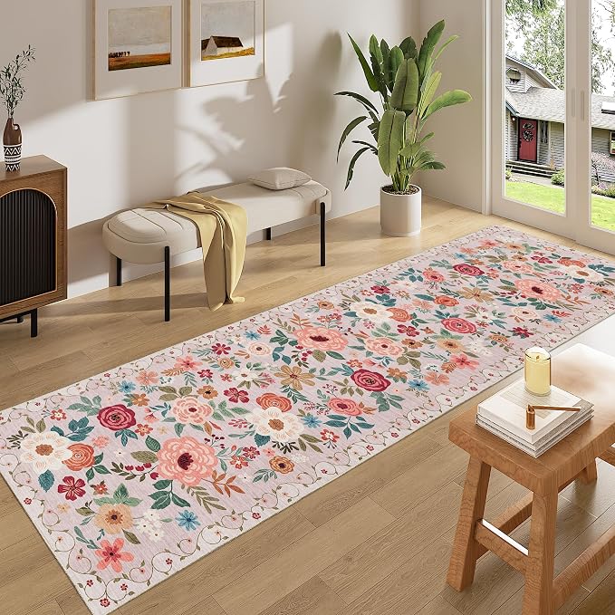 DUKINO 2x8 Runner Rug for Hallway, Washable Kitchen Runner Rug - Image 3