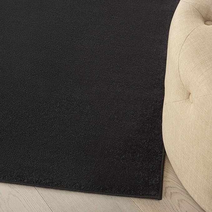Nourison Home Nourison Essentials Black 7' x Square Area Rug - Image 2