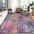 RELEANY Washable Area Rugs 8'x10' Non-Slip Modern Abstract Soft by RELEANY