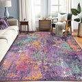 RELEANY Washable Area Rugs 6'x8' Non-Slip Modern Abstract Soft by RELEANY