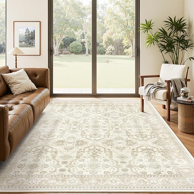 Soalmost Area Rugs 5x7, Washable Rug, Stain Resistant 5x7 Area Rugs by Soalmost