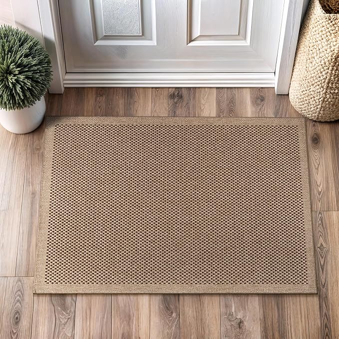 CAMILSON Easy Jute Rug 2x3, Indoor Outdoor Natural Color Fiber Area Rugs by CAMILSONIndoorOutdoorAreaRugs