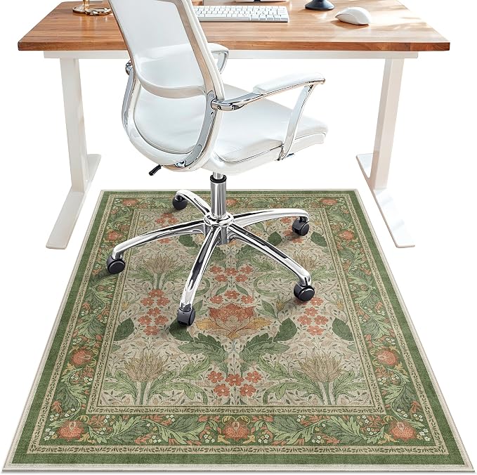 48"x72" Office Chair Mat for Hardwood Tile Floor, Under Desk Carpet Protector by BESBLEE