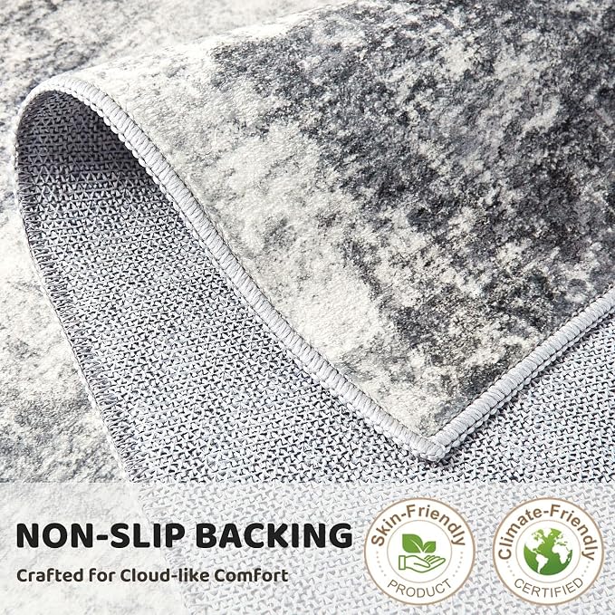 DMOYEST 3x10 Washable Runner Rug, Non Slip Low Pile Carpet Runner - Image 7