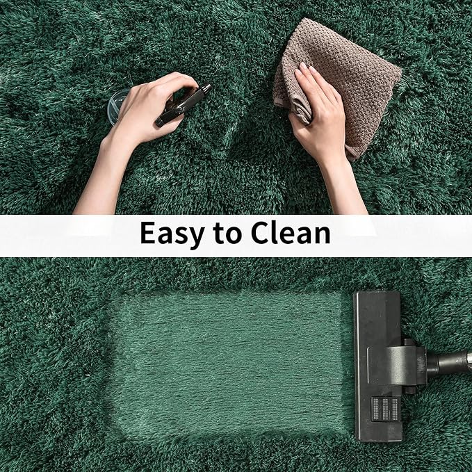 Soft Runner Rugs for Bedroom Hallways New Upgraded Non-Slip Bottom, 2x4 Green - Image 6