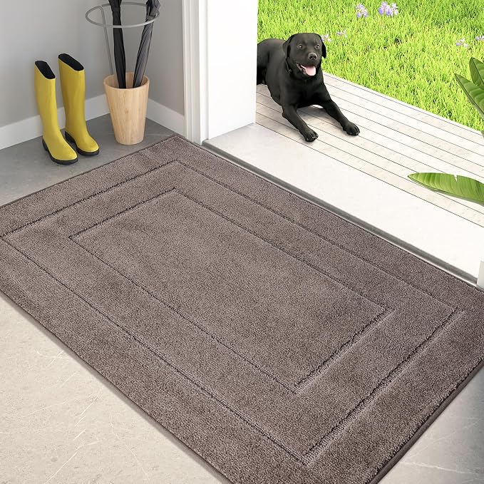 PURRUGS Dirt Trapping Door Mat 32" x 47", Non-Slip/Skid Machine Washable by PURRUGS