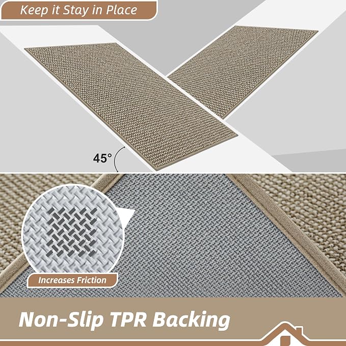 BEQHAUSE Dirt Trapper Door Mat 20" x 48", Non-Slip Washable Doormats Entrance - Image 6