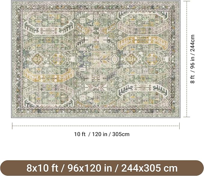befbee Washable Rug 8x10 Area Rugs - Image 2