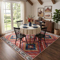 BESTSWEETIE Area Rug 8x8 Rug Machine Washable Non-Slip Low Pile Print Pattern by BESTSWEETIE