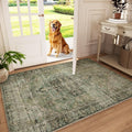 Machine Washable Throw Rugs for Entryway: Door Mat Indoor Entrance 3x5 Small by palohom