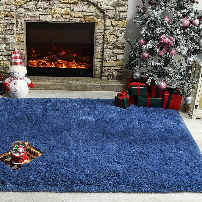 Andecor Soft Fluffy Bedroom Rugs, 5 x 8 Feet Indoor Shaggy Plush Area Rug - Image 5