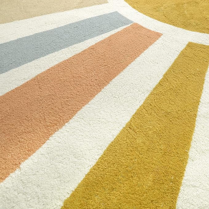 STARUIA Boho Round Rug 4 Ft Washable Area Rug - Image 5
