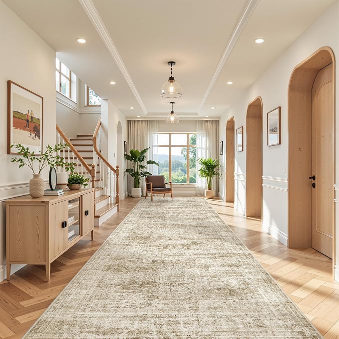 4x10 Runner Rug, Washable Hallway Runner Rug - Image 4