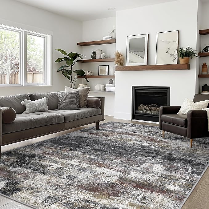 BEIMO Area Rugs 9x12 for Living Room Bedroom, Large Modern Abstract Machine - Image 3