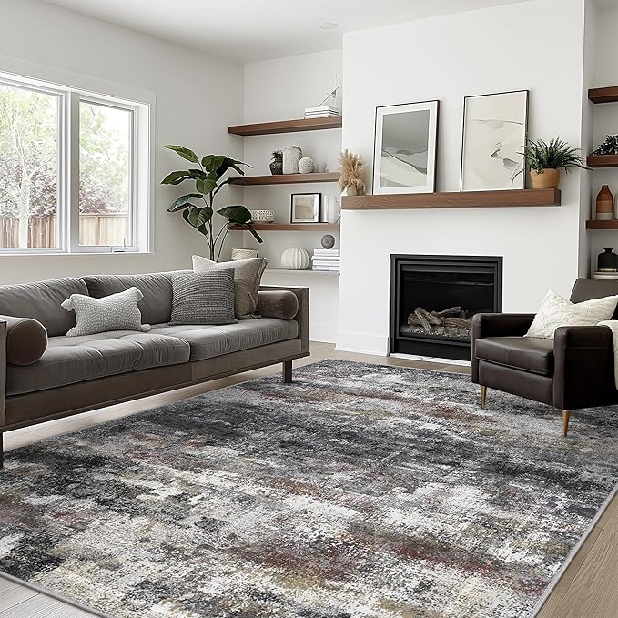 BEIMO Area Rugs 10x12 for Living Room Bedroom, Modern Abstract Machine Washable - Image 3