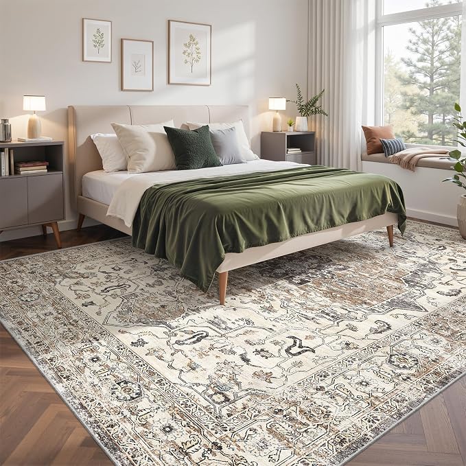 befbee 9x12 Area Rugs for Living Room, Ultra-Thin Washable Rug, Non-Slip - Image 9