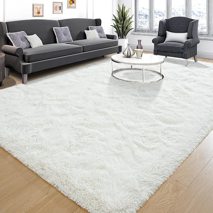 Tepook Soft 3x5 Small Bedside Rug Washable, Fluffy Shaggy Rugs by Tepook