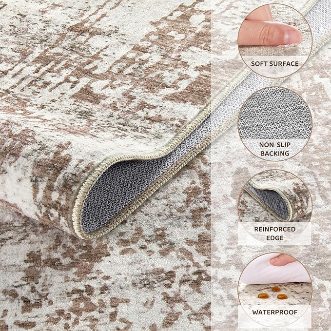 UERMEI 8ft Round Area Rug Living Room Rugs - Image 8