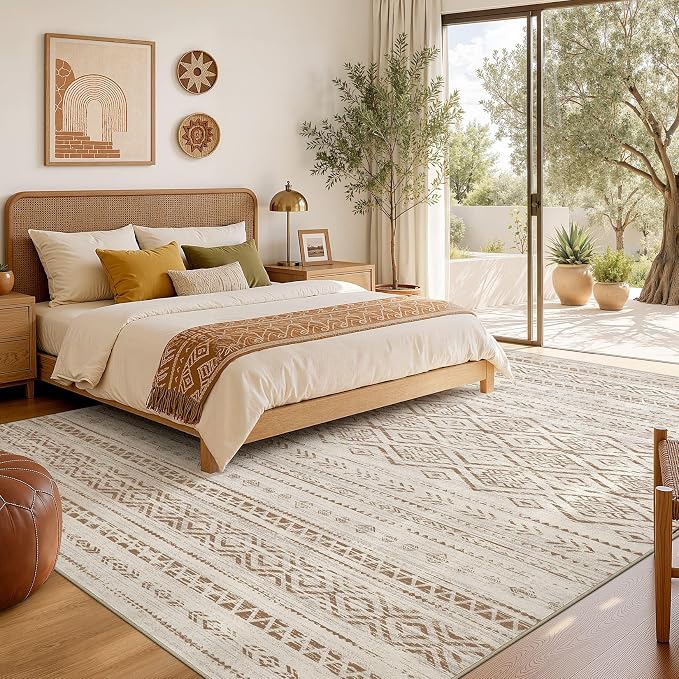 Nakagishi Area Rug Living Room Rugs: 6x9 Large Soft Machine Washable Boho - Image 6