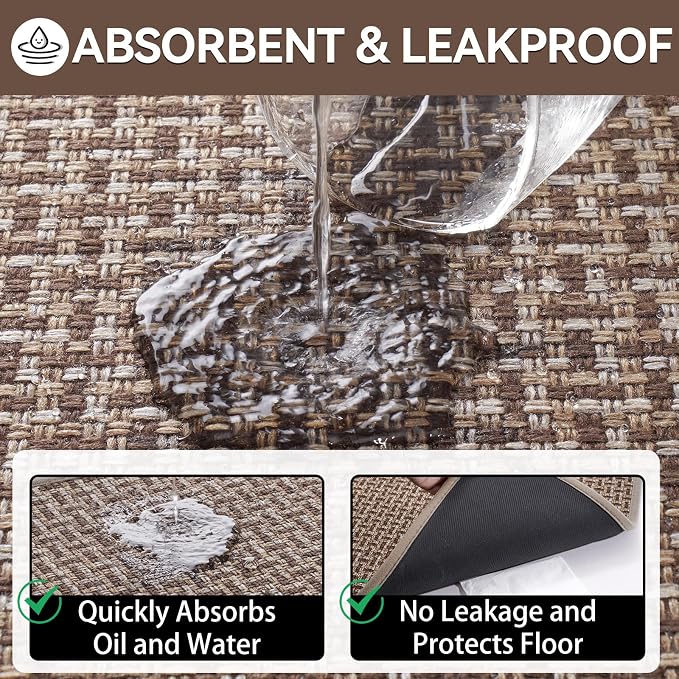 YDKGL Door Mat 24"x35", Dirt Resistant and Absorbent, Non-Slip Rubber Backing - Image 7