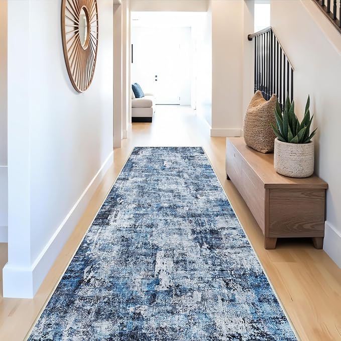 Rug Runners for Hallways Non Slip– Washable Long Kitchen Runner, Low-Pile Thin - Image 3