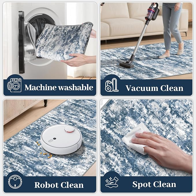 Washable Carpet Runners for Hallway 14ft-Non Slip Floor Runners for Dogs - Image 8