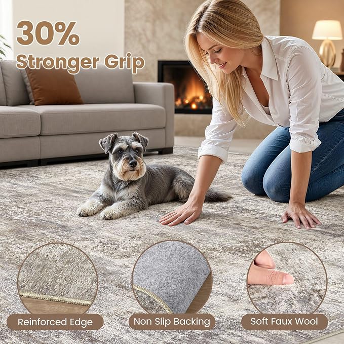 cotiled Washable 10x12 Area Rug - Image 3