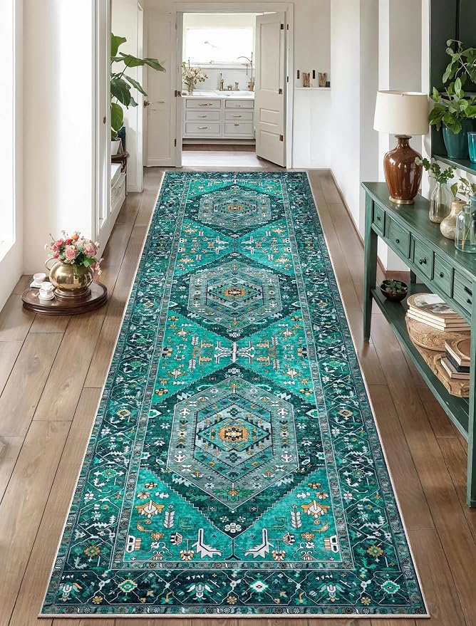 SERISSA Boho Washable Runner Rug by SERISSAHomeDecorCollection