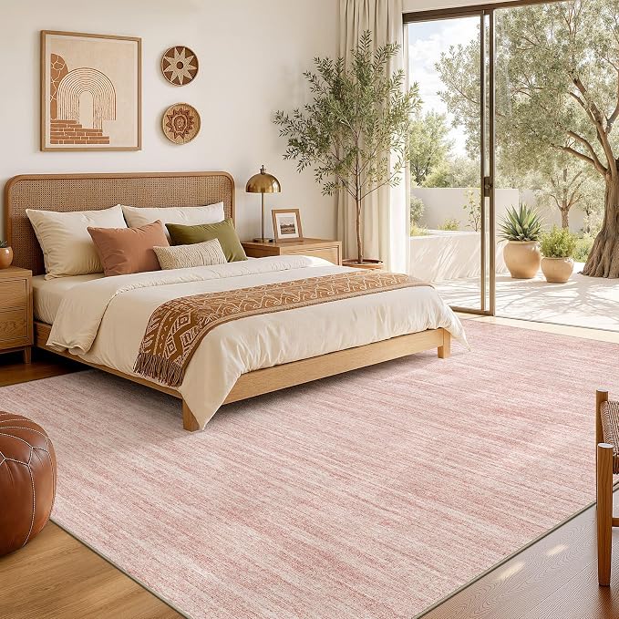 Nakagishi 10X12 Area Rugs Living Room: Washable Large Vintage Rug Neutral - Image 6