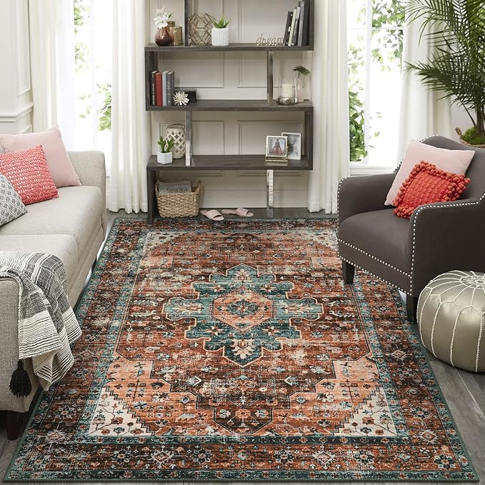 Moynesa Ultra-Thin Vintage Area Rug - Image 6