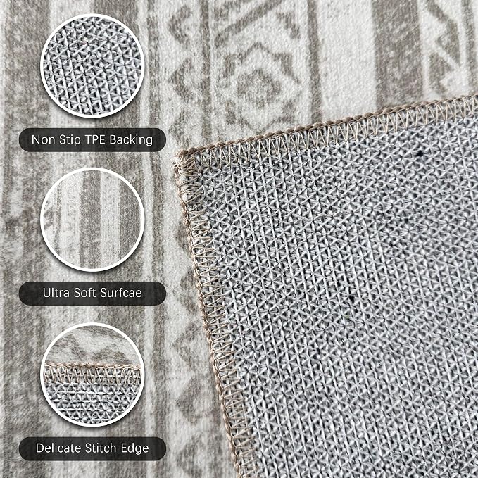 RUGSURE Washable Area Rugs 6' x 9' - Image 6
