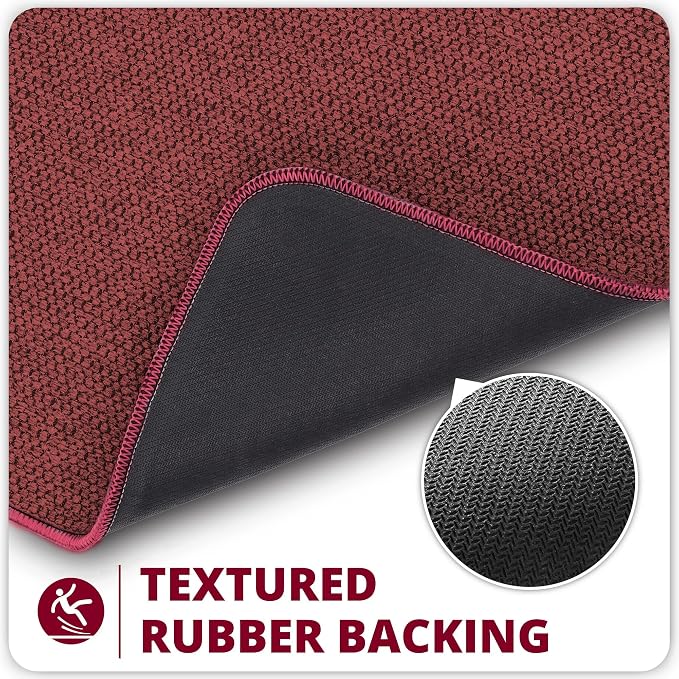 Bosap Bath Mat, Ultra Thin Bathroom Rugs, Rubber Bath Mats - Image 4