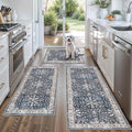 Kitchen Rug Sets 3 Piece Non Skid – Washable Small Kitchen Rugs and Runner Set by BYYVOORugsforYourHome