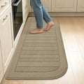 BEQHAUSE 24x60 Inch Kitchen Rugs Non-Slip Washable Kitchen Mats by BEQHAUSE