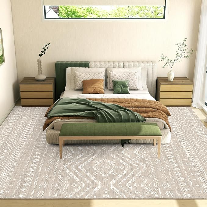 Miukiki 10x14 Area Rugs for Living Room Moroccan Washable Rugs Non Slip Indoor - Image 8