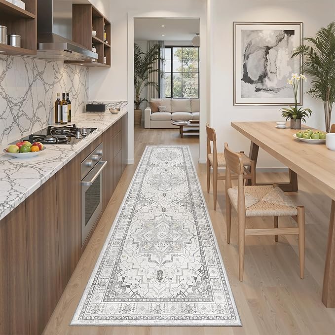 Madane Runner Rug 2x8, Washable Hallway Runner Rugs, Non-Slip Low-Pile Soft by Madane