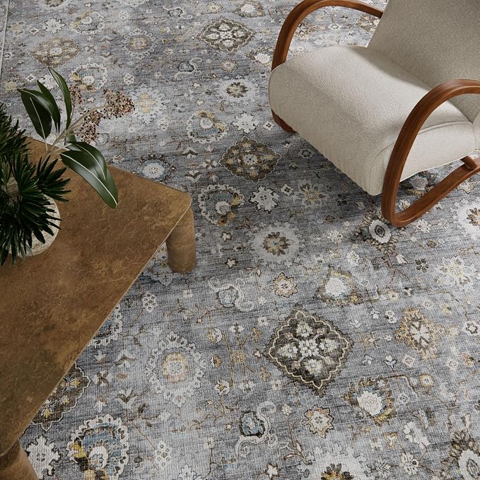 Washable Runners for Hallways Kitchen Rugs: 2'6"x8' Runner Rug Stain Resistant - Image 4