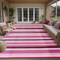 HUGEAR Outdoor Waterproof Rug 8'x10' Plastic Straw Rugs Washable Reversible by HUGEAR