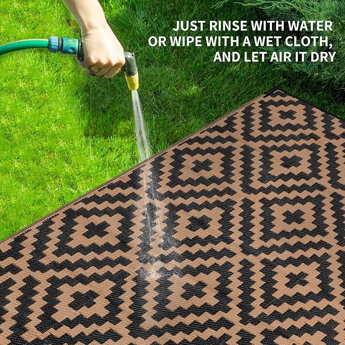 Outdoor Rugs Patio Camping Waterproof - Image 4