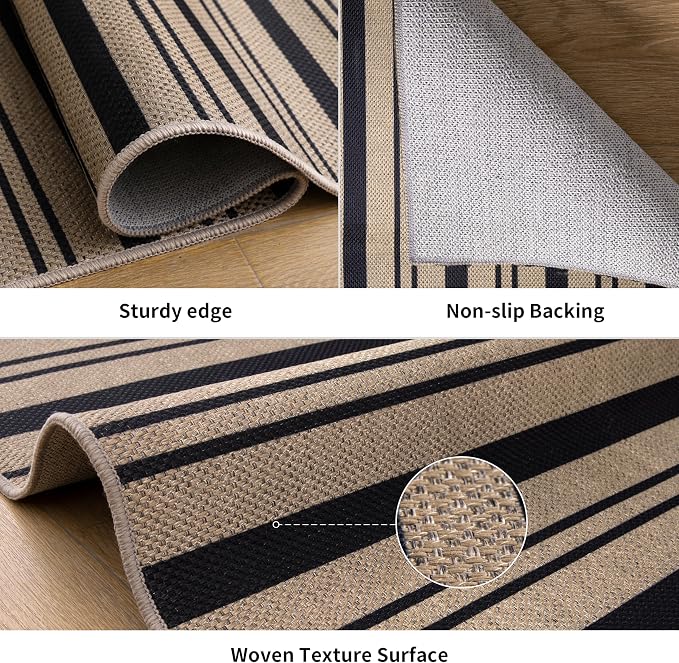 Tangsoo Stripe Easy Jute Rug 4x6 - Image 6