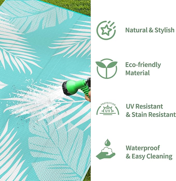 GENIMO Outdoor Rug 5' x 8' Waterproof - Image 6