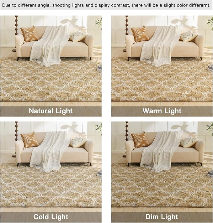 Litanika 5x8 Geometric Shag Area Rug - Image 7