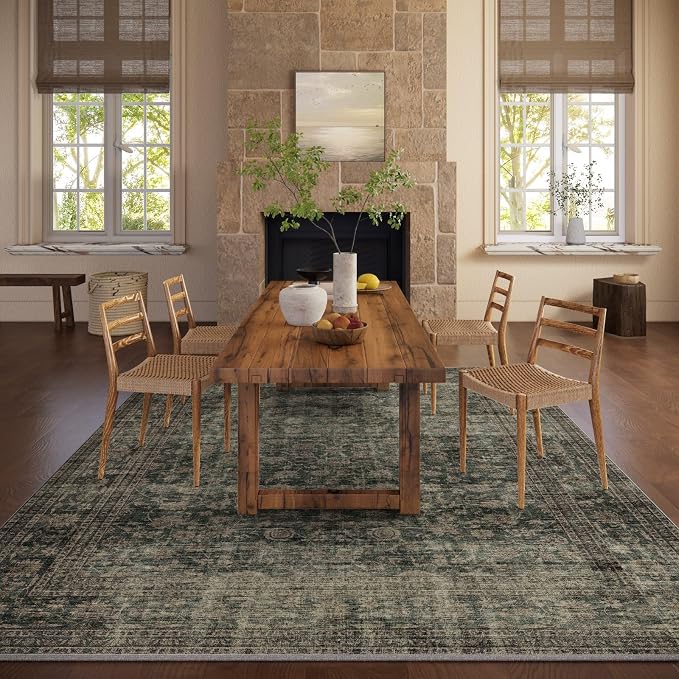 10x12 Area Rugs for Living room: Large Washable Rugs Stain Resistant Non Slip - Image 4