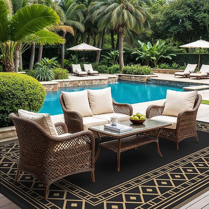 GENIMO Outdoor Rug Waterproof 9'x12' - Image 4