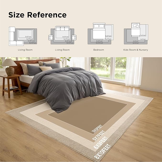 Bedsure 8x10 Faux Wool Area Rugs - Image 9